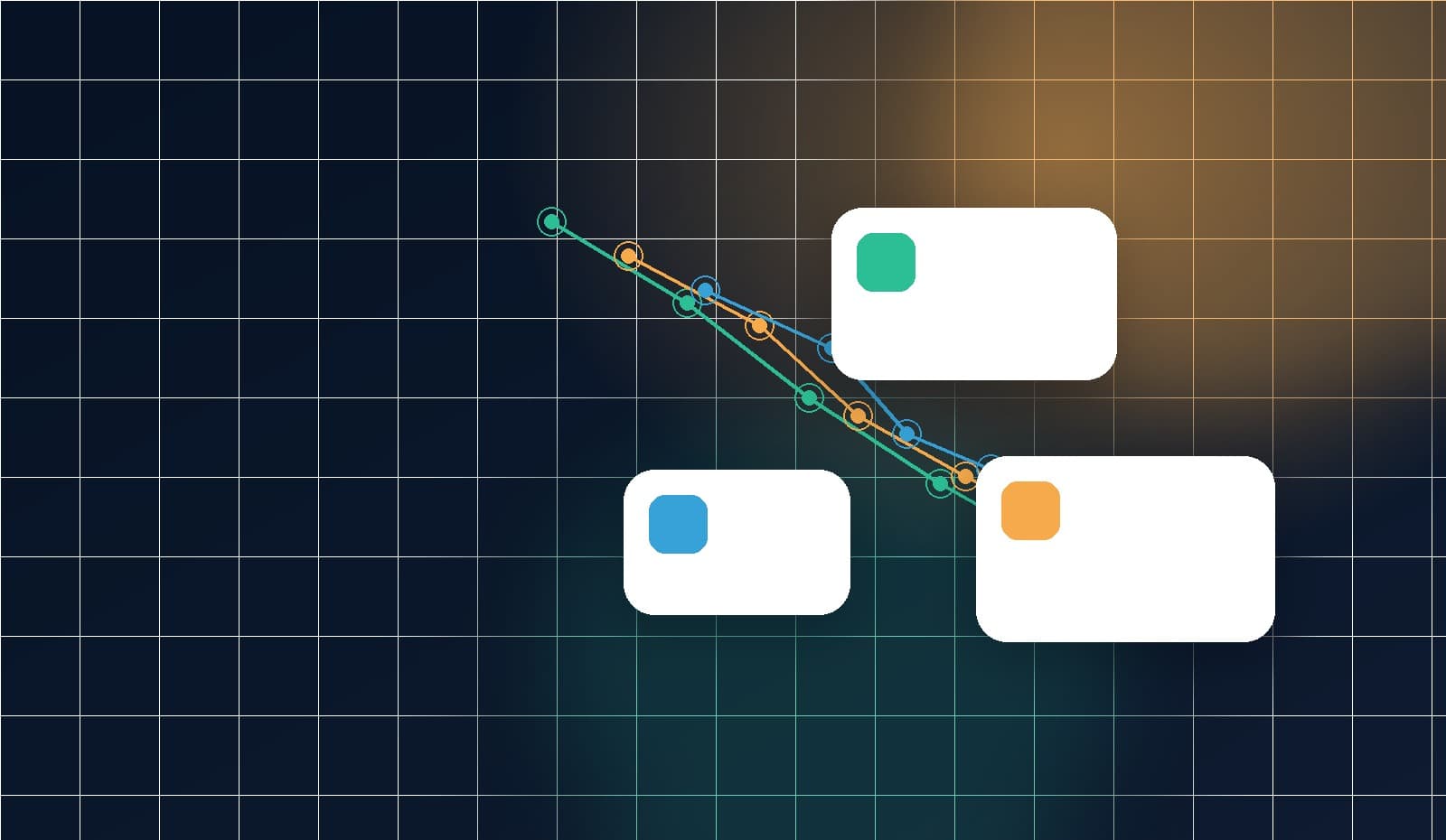Abstract product platform system for Illume products.